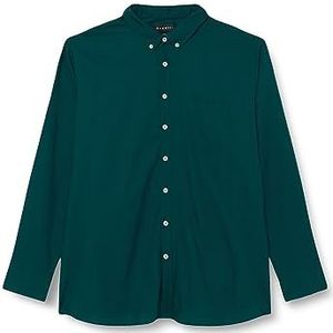 bugatti Top voor heren, vrijetijdshemd 1:1 mouw, Flessengroen-570, XL