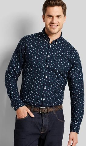 bugatti - 9350-48702 - Vrijetijdsshirt - Marine