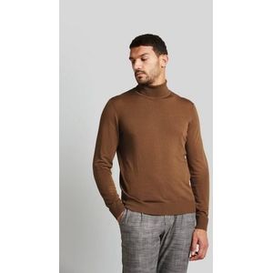 bugatti Pullover met rolkraag voor heren, Cognac-70, M