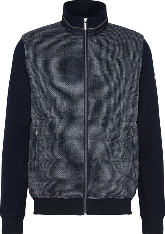 Bugatti - Vest - Donkerblauw - Katoen-Stretch - Wijde Fit