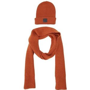 bugatti Heren 6350-40750 sjaal, oranje-130, eenheidsmaat, Oranje-130, One Size