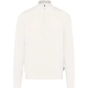 Schipper - Ecru Schipperstrui - Wafelstructuur - Ritssluiting - Lange Mouwen