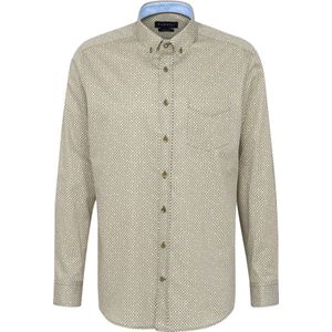 Bugatti Herren Twill overhemd met bloemenprint