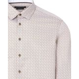 Overhemd - Cognac - Lange Mouwen - Under-Button-Downkraag - Normale Pasvorm