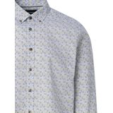 Overhemd - Olijf - Katoen - Met Button-Downkraag