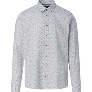 Overhemd - Olijf - Katoen - Met Button-Downkraag