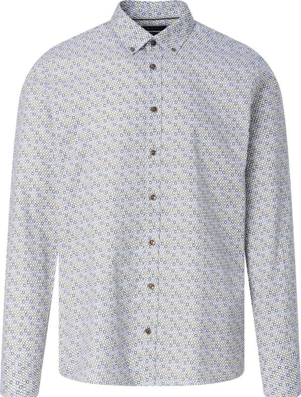 Overhemd - Olijf - Katoen - Met Button-Downkraag