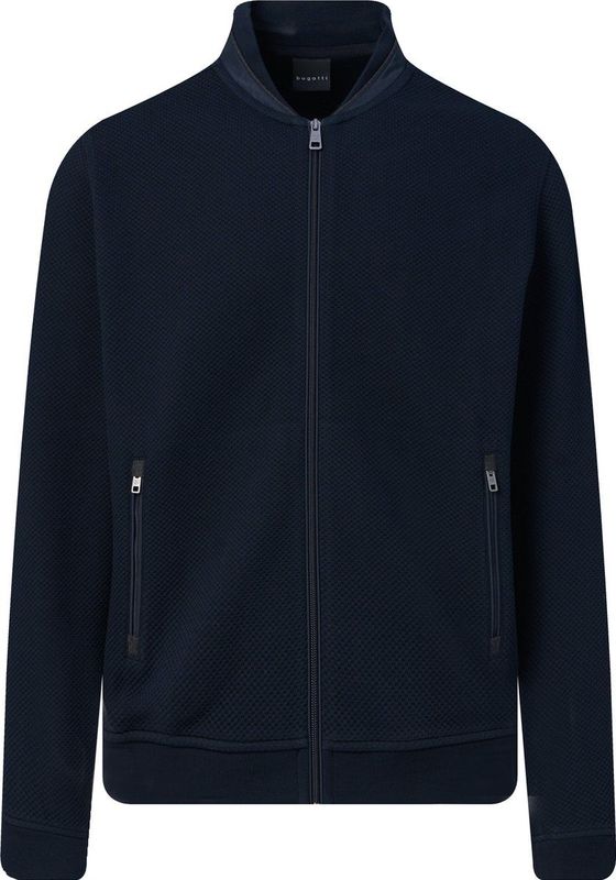 Bugatti Herren Sweatshirt met opstaande kraag