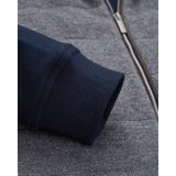 Bugatti Vest 8700-65054B - Grijs - Marineblauwe Mouwen - Hoogwaardige Materialen