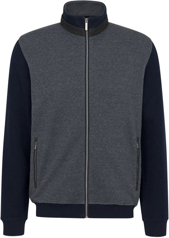 Bugatti - Vest - Grijs - Katoen/Polyester - Wijde Fit