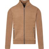 Bugatti Vest - Bruin - Katoen - Ronde Hals