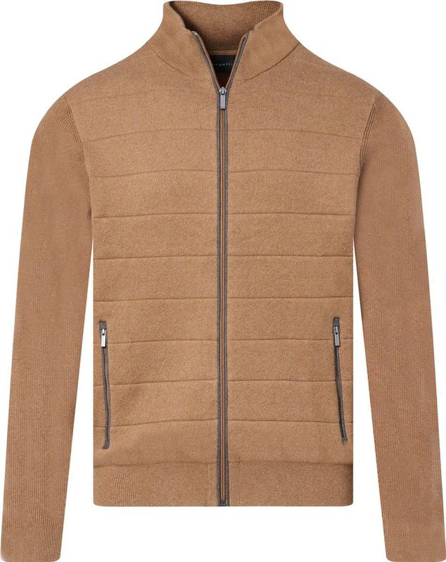 Bugatti Vest - Bruin - Katoen - Ronde Hals