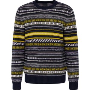 Gebreide Trui - Olijf - Hoogwaardige Wolmix - Regular Fit