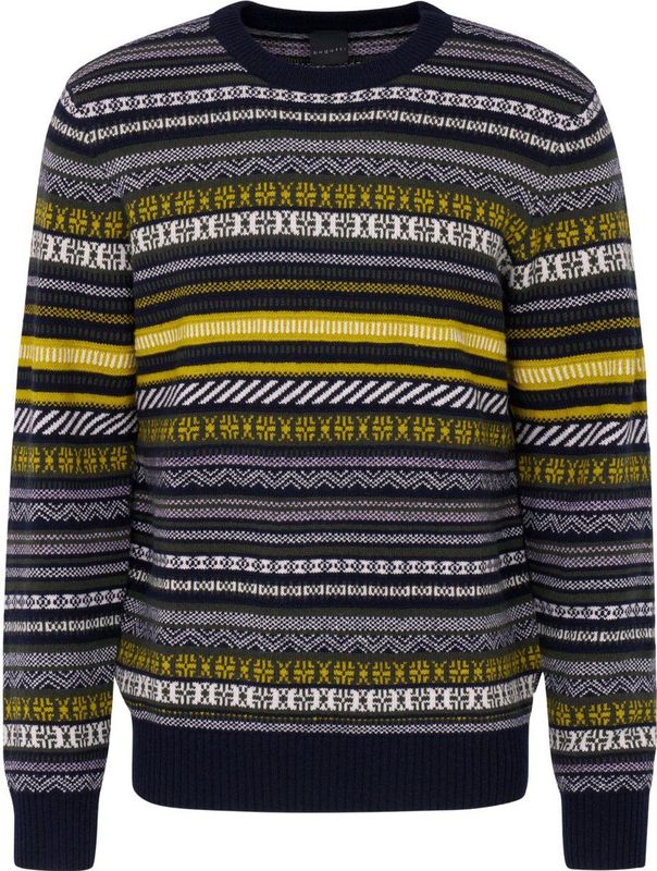 Gebreide Trui - Olijf - Hoogwaardige Wolmix - Regular Fit