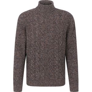 Bugatti - Coltrui - Bruin - Grof Gebreid - Comfortabele Pasvorm