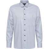 bugatti - Overhemd - Lichtblauw - Regular Fit - Lange Mouw - Gestippeld