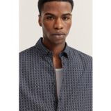 Bugatti - Casual Overhemd - Donkerblauw - Katoen