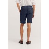 Bermuda's - Bruin - Linnen-Katoenmix - Steekzakken - Ritssluiting