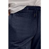 Bermuda's - Bruin - Linnen-Katoenmix - Steekzakken - Ritssluiting