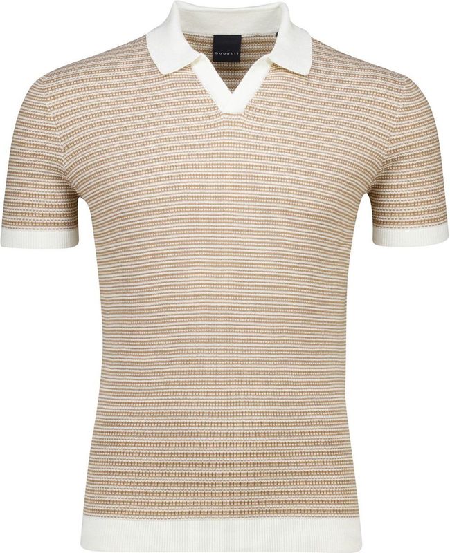 Bugatti - Poloshirt - Gestreept - Katoen - Korte Mouwen