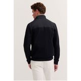 Vesten - Marine - Met Rits en Staande Kraag - Lange Mouwen