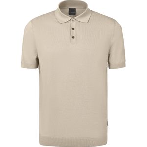 Bugatti - Polo - Effen Beige - Katoen/Acryl - Wijde Fit