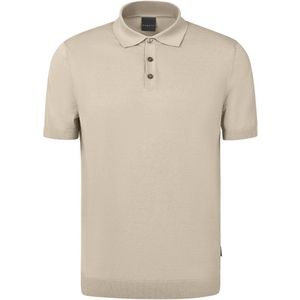 Bugatti - Polo - Effen Beige - Katoen/Acryl - Wijde Fit