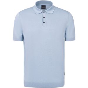 Bugatti - Polo - Lichtblauw - Katoen/Acryl - Wijde Fit