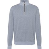 Bugatti - Sweatshirt Troyer - Met Opstaande Kraag - Zwart
