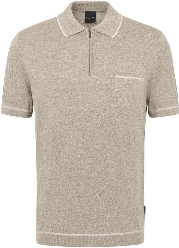 Bugatti - Polo - Beige - Katoen - Wijde Fit