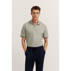 Bugatti - Poloshirt - Beige - Katoen - Korte Mouwen