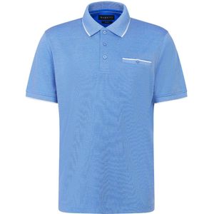 Poloshirt - Mélange - Jersey - Kwartmouw - Normale Pasvorm