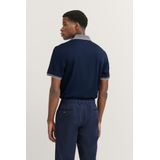 Bugatti - Poloshirt - Marine - Korte Mouwen - Borstzak