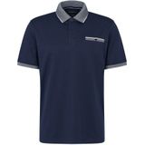 Bugatti - Poloshirt - Marine - Korte Mouwen - Borstzak