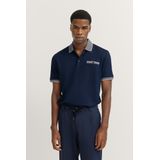 Bugatti - Poloshirt - Marine - Korte Mouwen - Borstzak