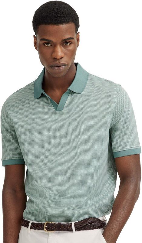 Bugatti - Polo - Turquoise - 100% Katoen - Korte Mouwen