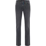 Pierre Cardin jeans Lyon grijs effen katoen met steekzakken