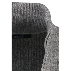 Pierre Cardin - Vest - Grijs Gemêleerd - 70% Katoen, 20% Polyamide, 10% Wol