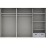Wimex Schwebetürenschrank "Barmbek Schlafzimmerschrank BESTSELLER Garderobenschrank", Kleiderschrank mit 2 Stoffboxen und 2 zusätzlichen Böden, Spiegeltür