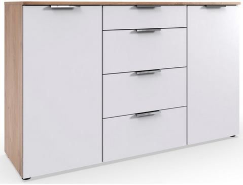 Wimex Kombikommode Level by fresh to go, 2-türig, mit 4 Schubladen und soft-close Funktion, 135cm breit