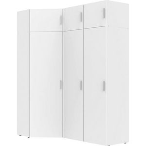 Wimex Schranksystem "Münster", (Spar-Set, 6tlg: Eckschrank+ 2 Schränke 40cm breit+ 3 Aufsatzmodule), Mehrzweckschrank