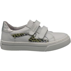 Develab - 122 - Klittenbandschoenen - Wit - Leer