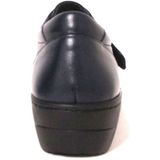 Q-Fit - 1.002 - Instappers - Blauw - Stretch en Leer