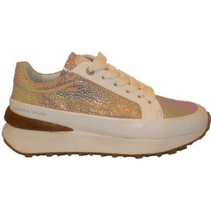 Jochie & Freaks - Veterschoenen - Wit - Leer