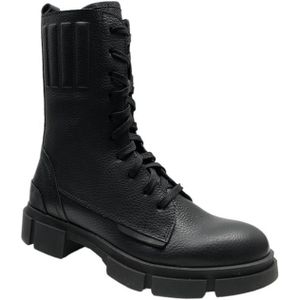 Muoviti - 1324424070 Veterschoenen - Zwart - Leer