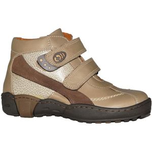 Piedro 7718 Klittenbandschoenen - Leer - Zwart