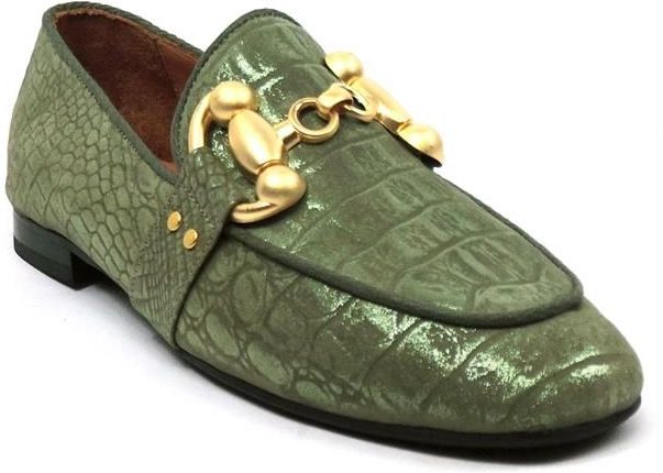 Babouche - G5611-9 Loafers - Kaki - Suède