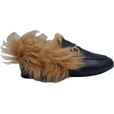 Babouche - G5627-1 Loafers - Zwart - Leer