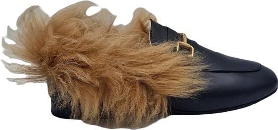 Babouche - G5627-1 Loafers - Zwart - Leer