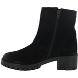 Qoo Tum - 14130 Enkellaarzen - Zwart - Suede